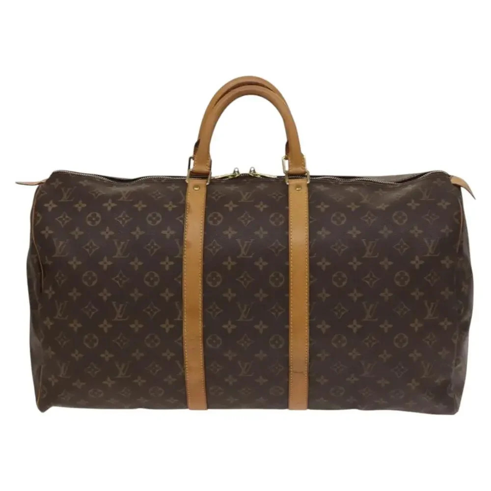 LOUIS VUITTON Monogram Keepall 55 Boston Bag M41424